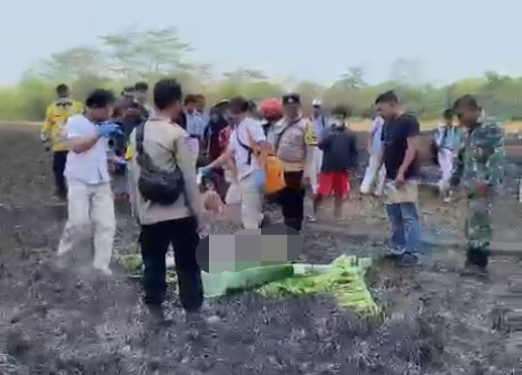 Niat Bakar Jerami Di Sawah , Petani di Kabupaten Pekalongan Tewas Terbakar