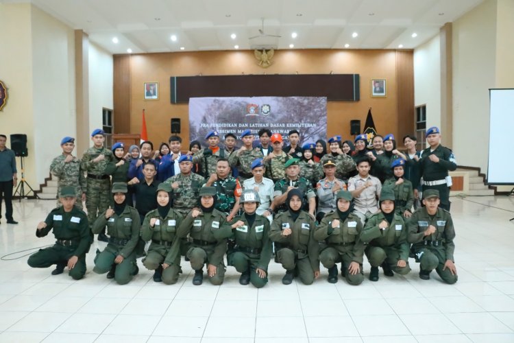 Siapkan Unsur Komcad , Dandim 0613/Ciamis Buka Diksar Resimen Mahasiswa di Universitas Galuh