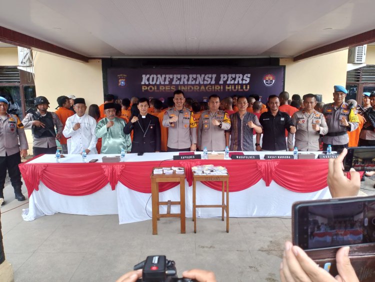 Polres Inhu Tangkap 39 Tersangka Narkoba Selama September 2024