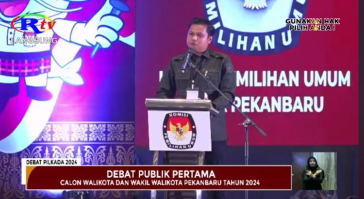 DEBAT PERTAMA PILKADA KOTA PEKANBARU BERLANGSUNG LANCAR