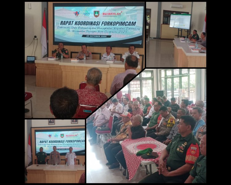 Danramil Serengan Tegaskan Pentingnya Siskamling dan Sinergi TNI-Polri