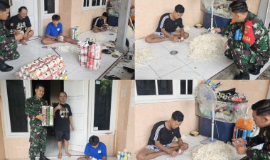 Babinsa Tipes Dukung UMKM Pembuat Shuttlecock di Surakarta