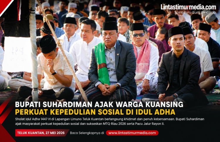 Bupati Suhardiman Ajak Warga Kuansing Perkuat Kepedulian Sosial di Idul Adha