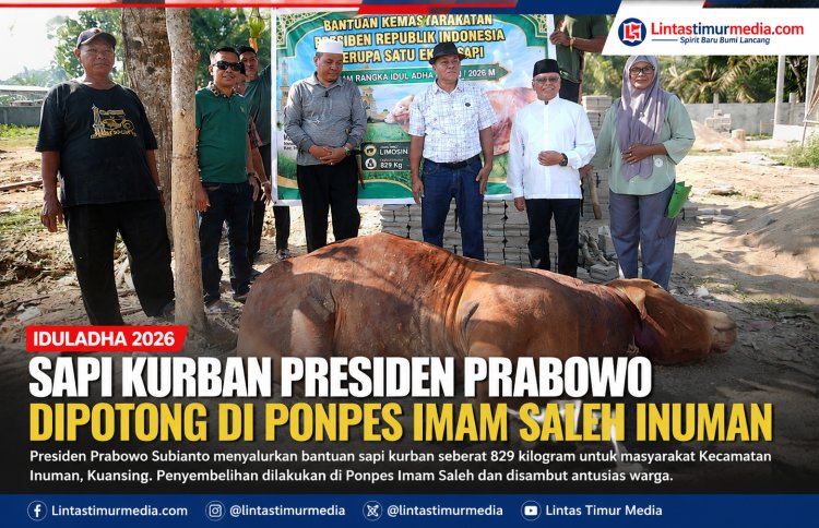 Sapi Kurban Presiden Prabowo Dipotong di Ponpes Imam Saleh Inuman