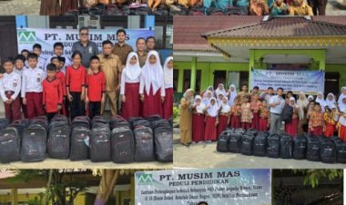 Peduli Dunia Pendidikan, PT Musim Mas Salurkan Paket Perlengkapan Sekolah Secara Gratis 480 Siswa