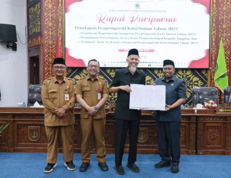 DPRD dan Pemko Dumai Sepakati 13 Ranperda Propemperda 2027
